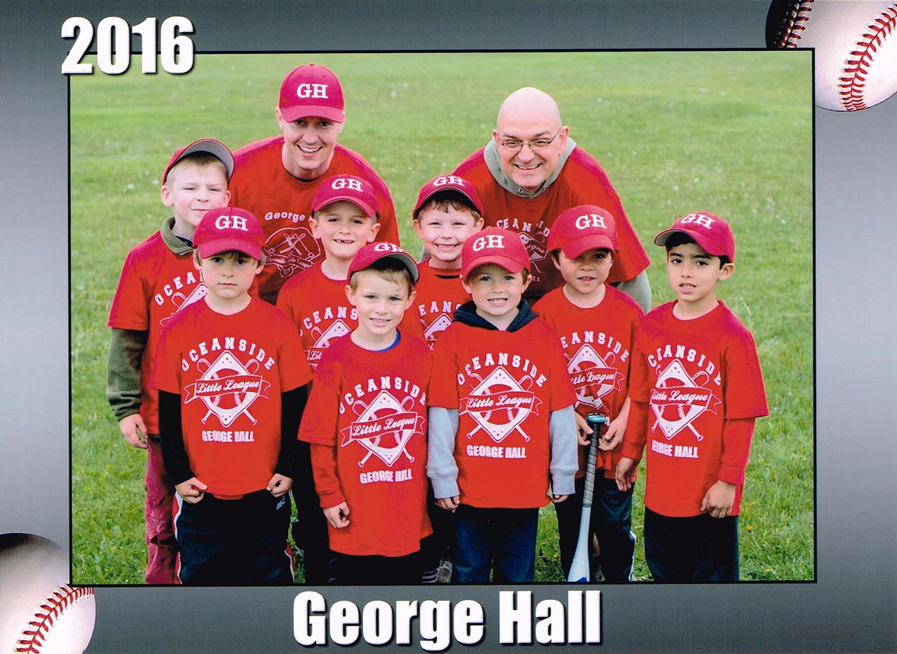 2016 George C. Hall - Oceanside Little League Boys Team