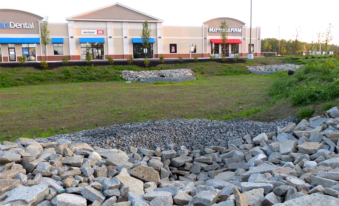 Granite rip-rap, rock fill, boulders, recycled asphalt, gravel, sand, loam materials in Rockland Maine